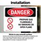 Signmission Propane Gas Flammable No Smoking Danger Sign, Vinyl Decal, 14in W x 10in L, 2PK OS-2PACK-DS-D-1014-L-1539 - alternate 2